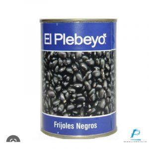 frijol negro en lata