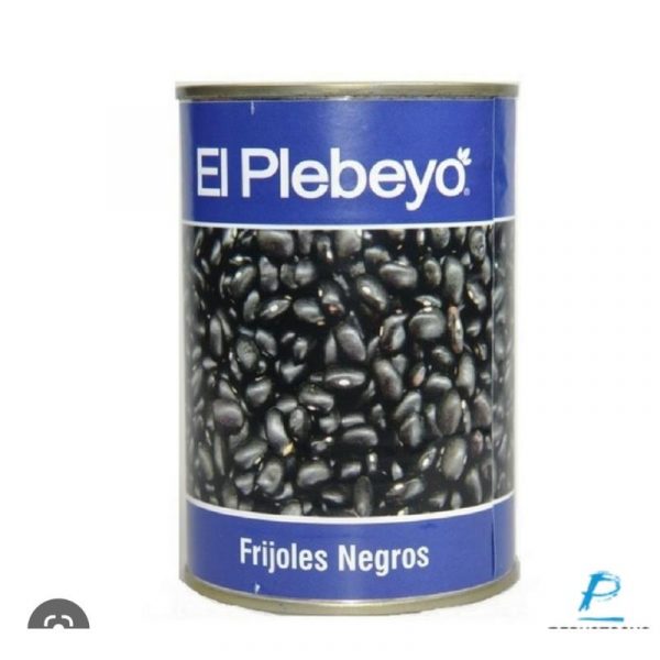 frijol negro en lata